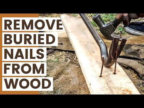 How to Remove Buried Nails from Wood (Rusty Nails Removal Hack!)