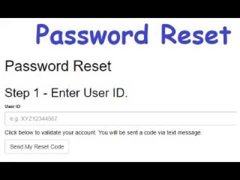 How to reset and change your password