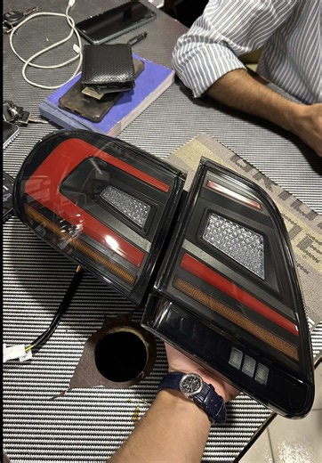 Corolla Complete Interior Black Out 🖤 • Beige Parts Paint • Roof Pillar Door Cards Alcantara • 1000Pc Star Lights • 3 in 1 Defi Difital Pillar Gauges • Red SeT Belts • Bespoke 3D Seat Covers • Matting • Dampening Sheets • Speakers • Nike 3 Projector Lights • Lava Back Lights • ABS Plastic Body Kits • 3rd Brake Lamp Contact us for any kind of modifications. Dm us to get quotations now. We deal in all kinds of car modification accessories. Shipping nationwide 🇵🇰 For Booking an Order & Further D