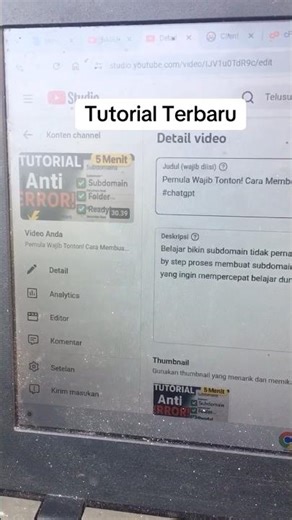 Tutorial Anti Error untuk membuat subdomain dalam 5 menit #subdomain #hosting #shorts