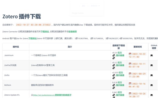 Zotero——Zotero Connector插件的安装及更新