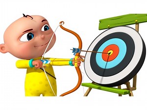 Zool Babies Playing Archery | Cartoon Animation For Children | Five Little Babies Series