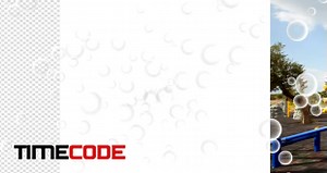 دانلود فوتیج آماده : حباب آب آلفا Transparent Bubbles – تایم کد