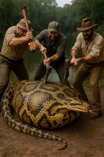 What’s Inside the python’s Belly? 🐍비단뱀의 배가 이상하다?! #python #Wildlife #Mystery