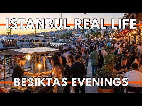 ISTANBUL TURKEY 2026 4K WALKING TOUR | Beşiktaş Street Food, Evening Crowds & Real Life