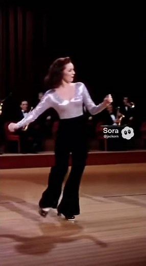 Frank Sinatra & Jane Russell tap dancing on stage together