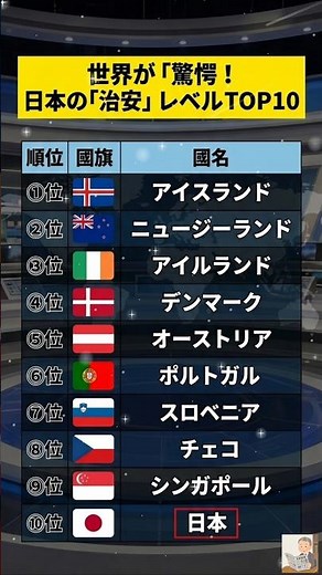 日本はもう安全じゃない！？世界が驚愕した治安ランキングTOP10🌍✨