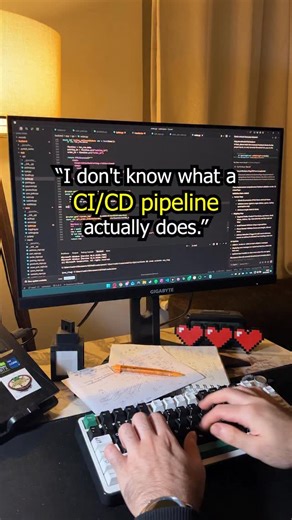 Emir Özen | Software Engineer on Instagram: "Comment “CI” and I’ll send it. If you’re serious about shipping real projects, you can’t ignore CI/CD. This guide walks through what actually matters in a CI/CD pipeline, plus a practical resource video to help you start implementing it immediately."