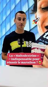 The benefits of maltodextrin before running a marathon! 🚀