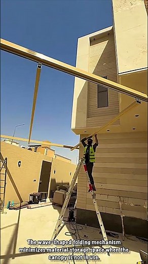 Retractable: Sliding Rail-Based Open Area Shade Innovation