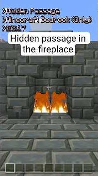 Minecraft Bedrock Edition - Hidden Passage in the fireplace | Kailefra