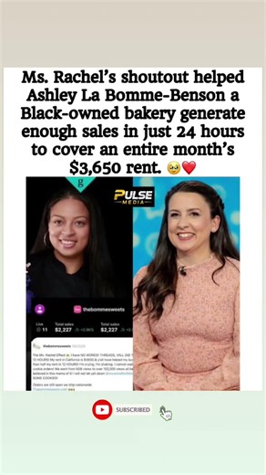 The Ms. Rachel Effect: How One Shoutout Saved a Black-Owned Bakery's Rent! 🥺❤️ #bmma #shorts