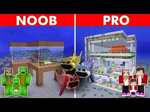 化け物ザメ vs. 水中セキュリティハウス【まいくら・マインクラフト】