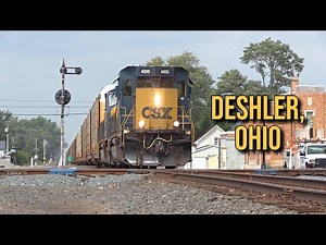 CSX Trains at Deshler, Ohio