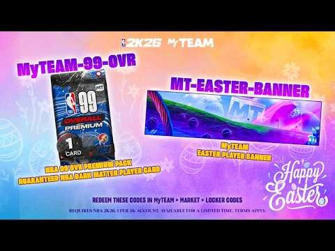 FREE DARK MATTER EASTER LOCKER CODE IN NBA 2K26 MYTEAM