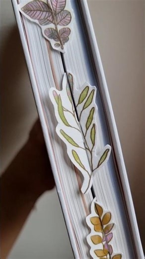 Making a bookmark using stickers 📖🌿 #diy #craft #giftideas
