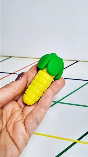 🌽 How to Make a Play-Doh Corn | Easy Mini Food