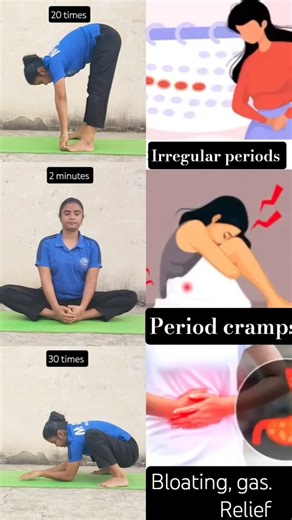 Periods/gas/bloating /period cramps problems? Try this daily! 🧘‍♀️#periodproblems #irregularperiods#