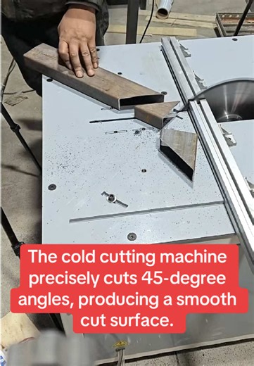 Effortless Precision: 45-Degree Cuts with Cold Cutting Machine