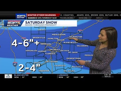 Accumulating snow arrives today in Cincinnati