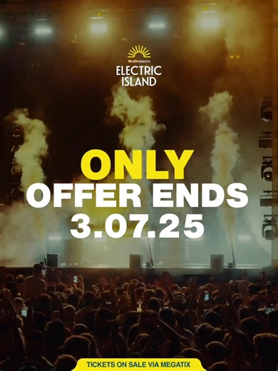  IT'S YOUR TURN ADELAIDE  $99 TIX FOR ELECTRIC ISLAND 2026 ON SALE NOW! Don't sleep on this, limited Super Early Bird Tickets will only be available for 2 weeks! Sale ends Thursday 3rd July 6pm. https://bit.ly/EI-Adelaide26 PLEASE NOTE: Price does not include booking fee. #ElectricIslandAdelaide #T1000Events #BeachFestival #HouseMusic #ElectronicDanceMusic | T1000 Events | Facebook