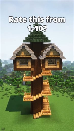 minibuild on Instagram: "Minecraft Tree house . . . #minecraft"