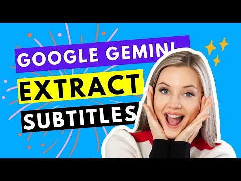 How to Extract Hardcoded or Permanently Burned in Subtitles from Video as SRT Using Google Gemini