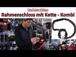 Rahmenschloss mit Kette Kombination für schmale und breite Reifen - Wie funktioniert das?