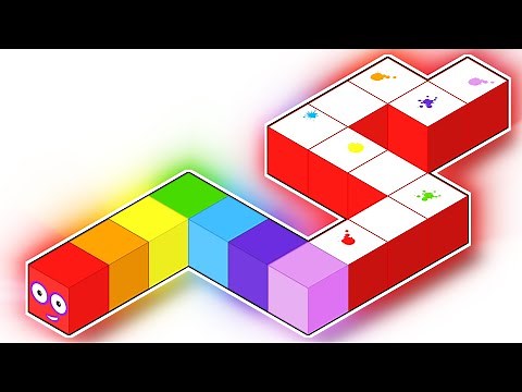 Numberblocks Cube Snake in 3D Maze