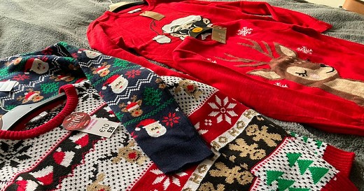 Primark v Poundland - we compare kids' Christmas jumpers