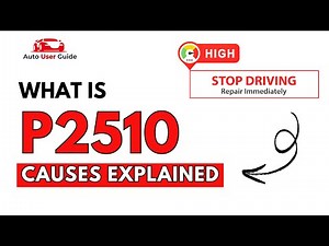 What is P2510 : Engine Error Code Causes Explained