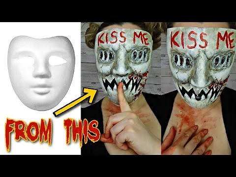 The Purge 'Kiss Me' Mask Tutorial - so EASY!