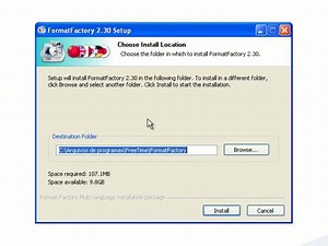 Instalando e utilizando o Format Factory 2.30