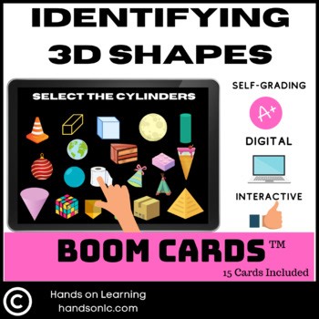 Identifying 3d Shapes Boom Cards | 3rd Grade Geometry