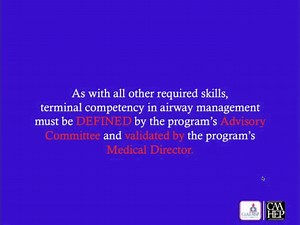 CoAEMSP: Recommendation on Airway Competency