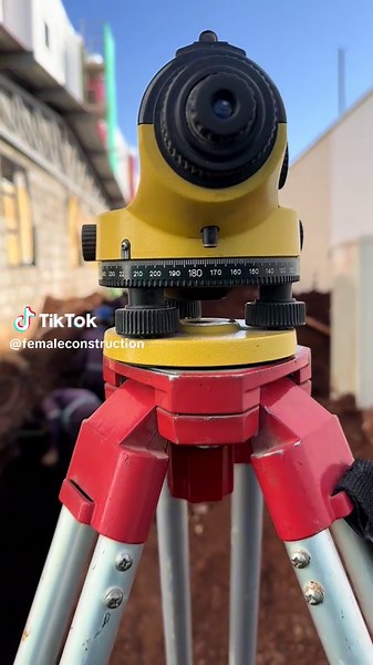 This is exactly what we see when taking levels, followed by a few calculations 👷‍♀️ #womeninconstruction #constructionworker #construction #engineering #constructionsafety #constructionlife #concrete #casting #survey #surveying