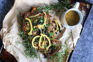 Seriously Delicious Slow Roasted Greek Shoulder of Lamb
