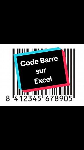 Comment Ajouté un code-barre par Excel Like 👍 Abonné ✅ Partagé ❤️ #excel #exceltricks #exceltips #exceltutorial #microsoft #microsoftexcel #2024