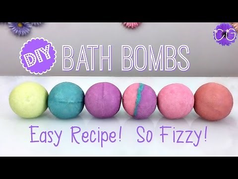 DIY Giant Fizzy Bath Bombs! Easy Recipe!