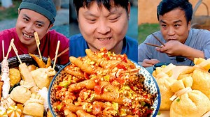 991K views · 10K reactions | A big bowl of Houttuynia cordata made the boss cry after eating it【干饭兄弟】 A lot of Houttuynia Cordata丨TikTok Video|Eating Spicy Food and Funny Pranks丨Funny Mukbang #吃播 #美食 #搞笑 #干饭兄弟 #mukbang | 干饭兄弟 | Facebook