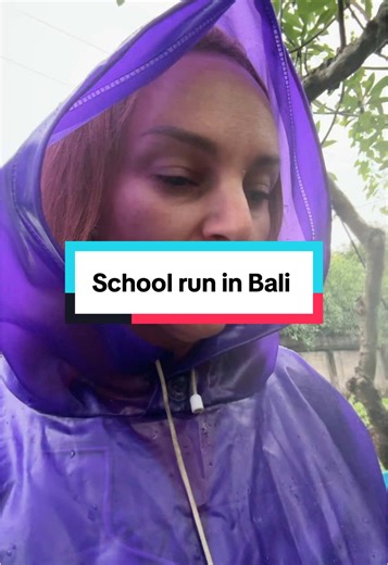 Exploring School Runs in Bali During Rainy Season