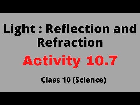 Activity 10.7 | Light Reflection and Refraction | Class 10 Science | CBSE BSEH NCERT STATE BOARD