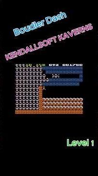 Boulder Dash. Kendallsoft Kaverns. Level 1