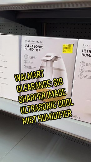 Walmart Clearance: $19 Sharper Image Ultrasonic Cool Mist Humidifier! Set to high or low. Regular $36 7/15 #walmartclearance #walmartclearancefinds