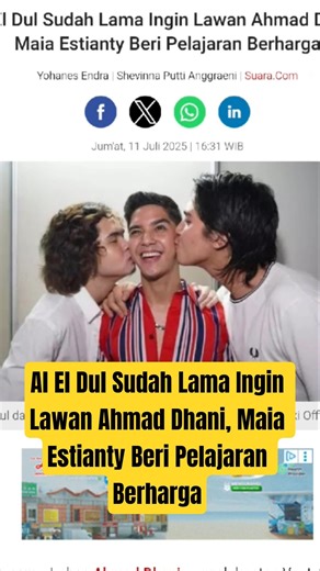 Al El Dul Has Long Wanted to Face Ahmad Dhani, Maia Estianty Taught Him a Valuable Lesson