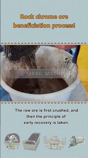 Rock chrome ore beneficiation process!
