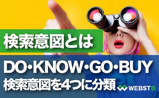 検索意図の4分類BUY・KNOW・DO・GOクエリを徹底解説