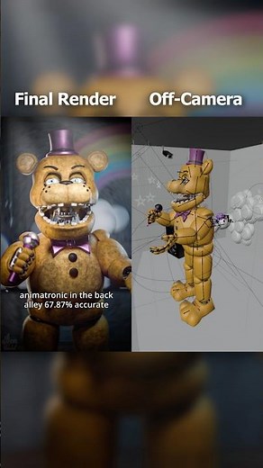 Fredbear found in the Back Alley BTS 🛠️ FNAF 6 Animation
