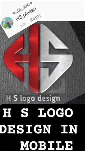 HS Logo Design | Professional Logo in Mobile | PixelLab