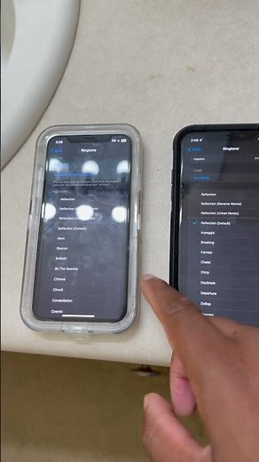 iOS 18 vs iOS 16 reflection, ringtone iPhone XR vs iPhone X ￼